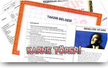 2014-2015 Öğretim Yılı Yarıyıl Karne Alım Töreni