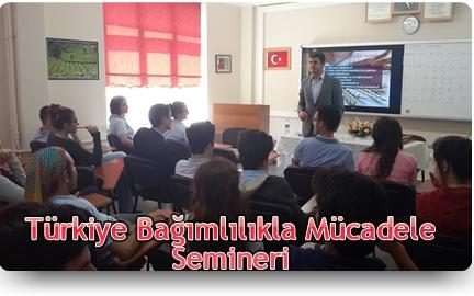 Türkiye Bağımlılıkla Mücadele Semineri Rehber Öğretmenimiz Murat HACIOSMANOĞLU Tarafından Verildi.
