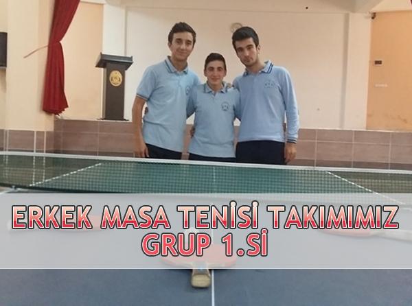 Erkek Masa Tenisi Takımımız Grup 1.si Olarak Türkiye Finallerine Katılmaya Hak Kazanmıştır.
