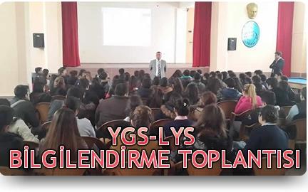 Okulumuz Çok Amaçlı Salonunda 12.Sınıf Öğrencilerimize YGS-LYS Sınavları Hakkında Bilgilendirme Yapıldı