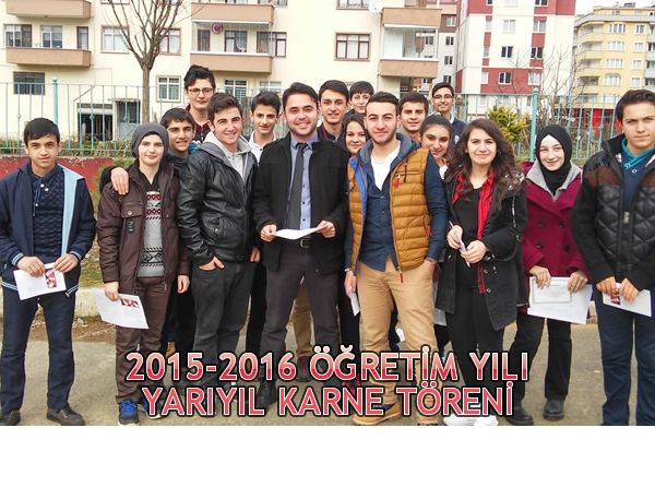 2015-2016 Öğretim Yılı Yarıyıl Karne Töreni