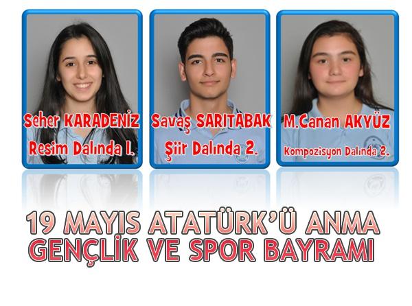 19 Mayıs Atatürkü Anma Gençlik Ve Spor Bayramı  Programı Çerçevesinde Ortaöğretim Kurumları Arası Yapılan Yarışmalar